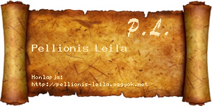 Pellionis Leila névjegykártya